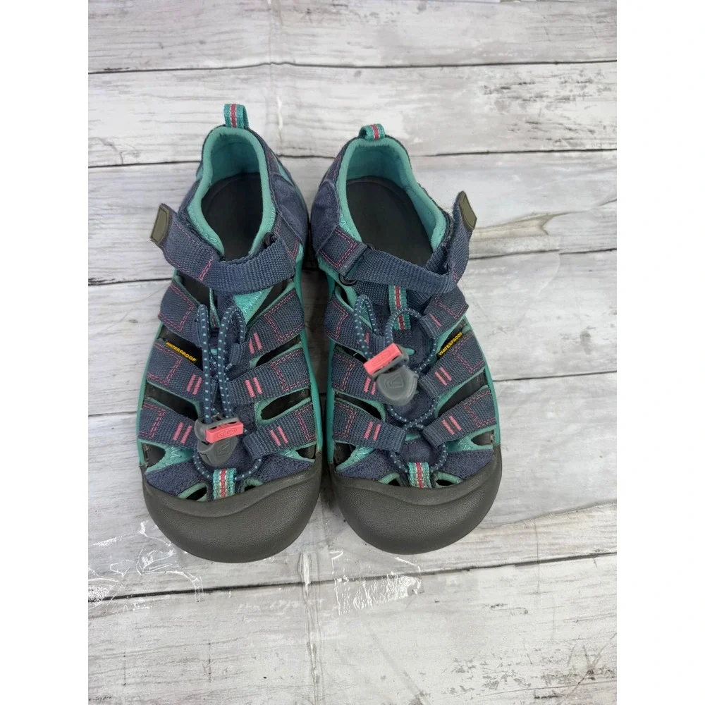 Keen Newport H2 Waterproof Sandals Blue Teal Pink Kids Size 4 Big Kid 1018315